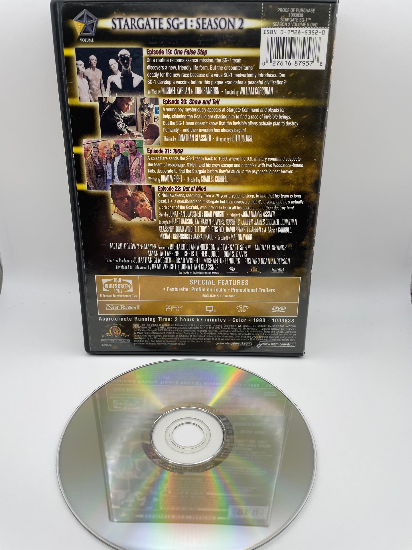 Dvd - Stargate SG1 - Season 2 Set 1998 #100616