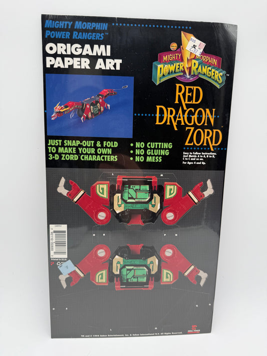 Power Rangers - Origami Paper Art - Red Dragon Zord 1994 #105362