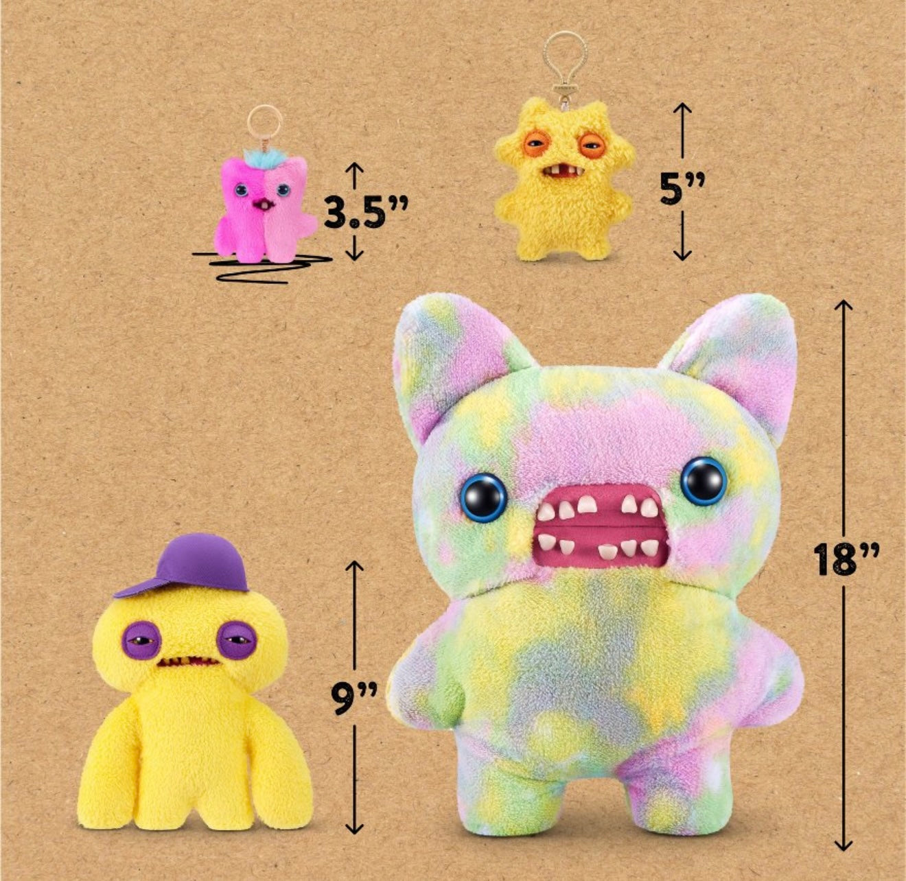 Fuggler - Baby Pinkles - Keyring - Wide Eyed Screech 2025 #107412