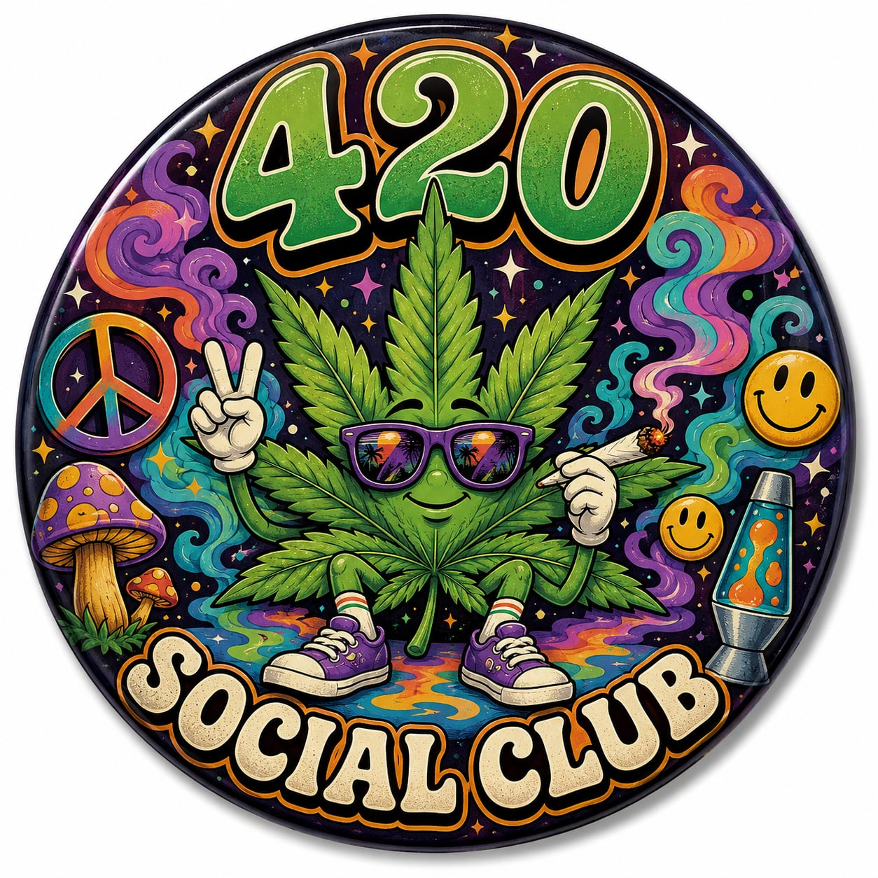 Buttons - WTHC-Radio - 420 Social Club #108100