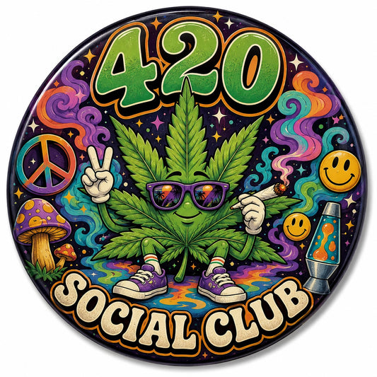 Buttons - WTHC-Radio - 420 Social Club #108100