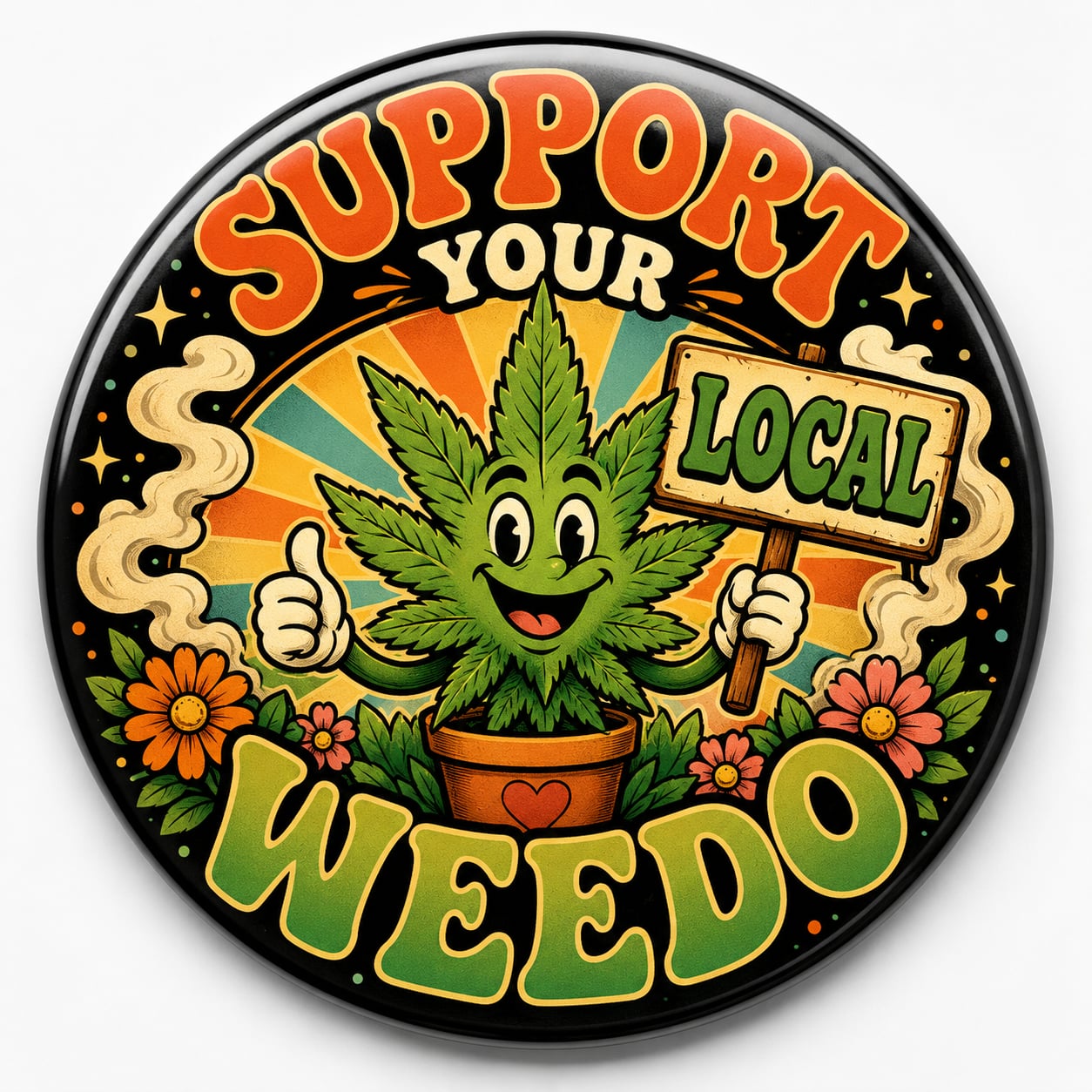 Buttons - WTHC-Radio - Support Your Weedo