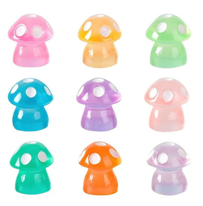 Mini Resin / 3D Print - Mushrooms - Assorted Colors #107204