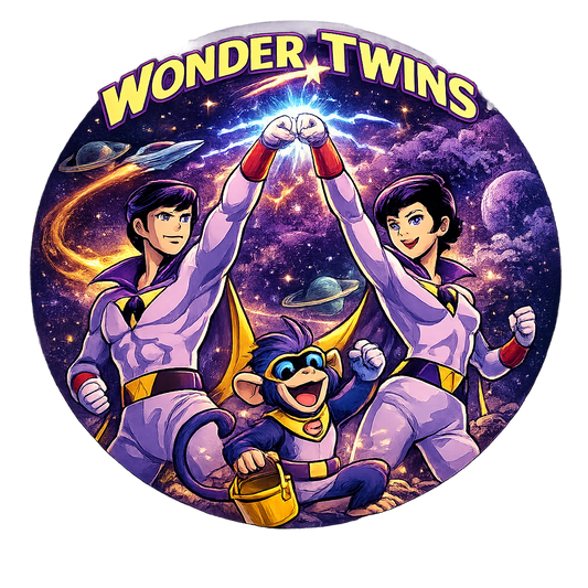 Button - 80s Theme - Wonder Twins #107660