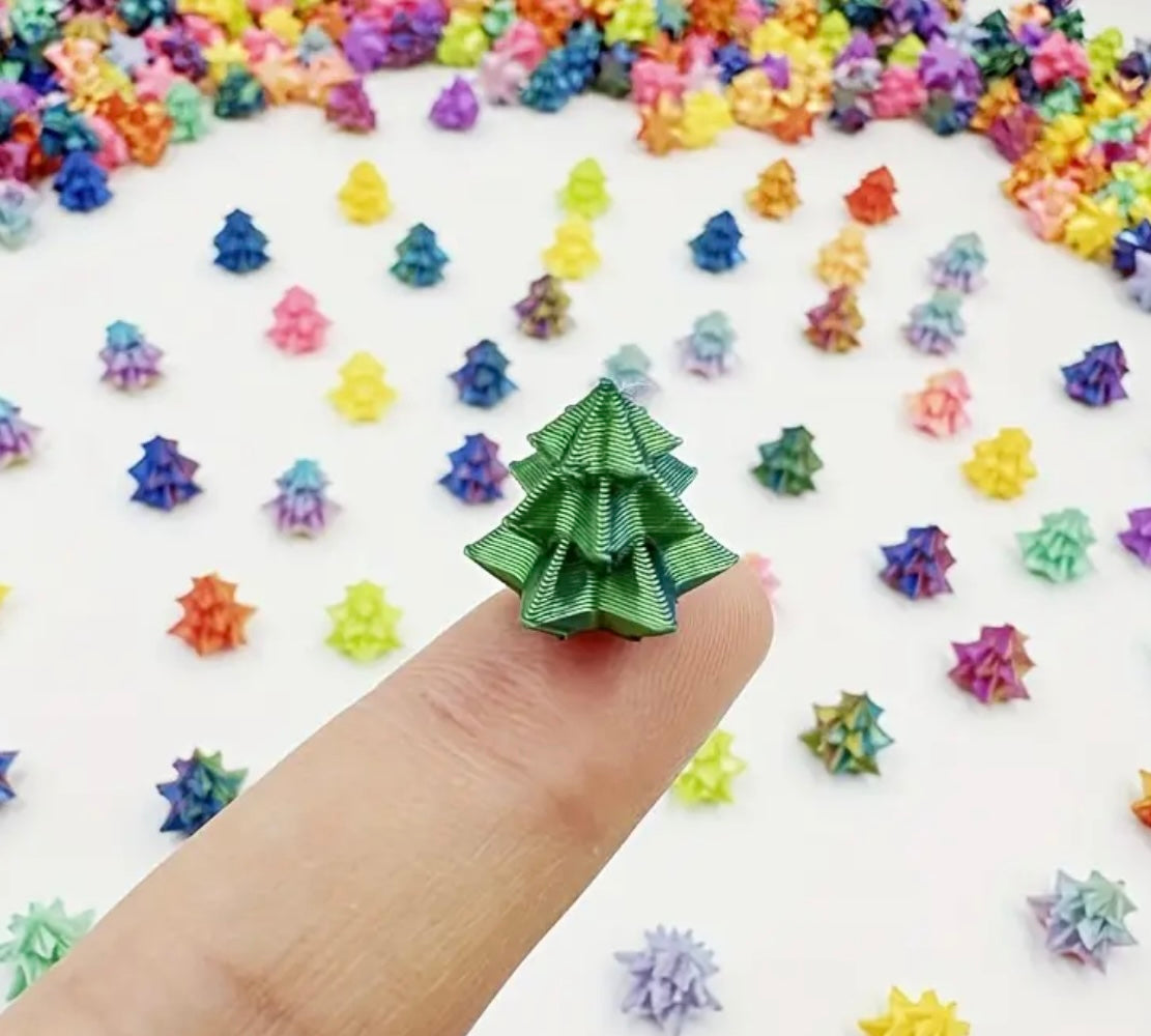 Mini Resin / 3D Print - Christmas Trees - Assorted Colors #107214