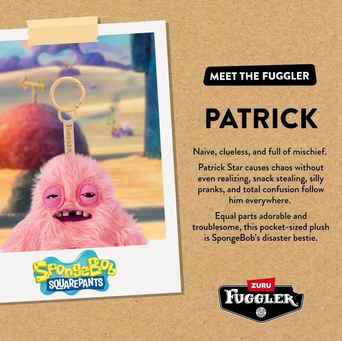 Fuggler - Sponge Bob Keychains - Patrick 2025 #107386