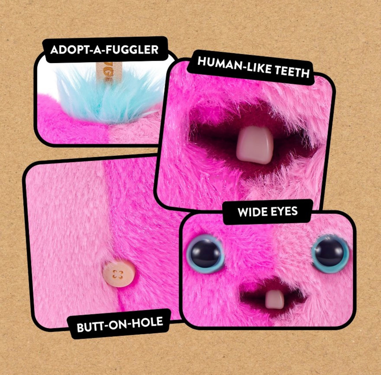Fuggler - Baby Pinkles - Keyring - Wide Eyed Screech 2025 #107412