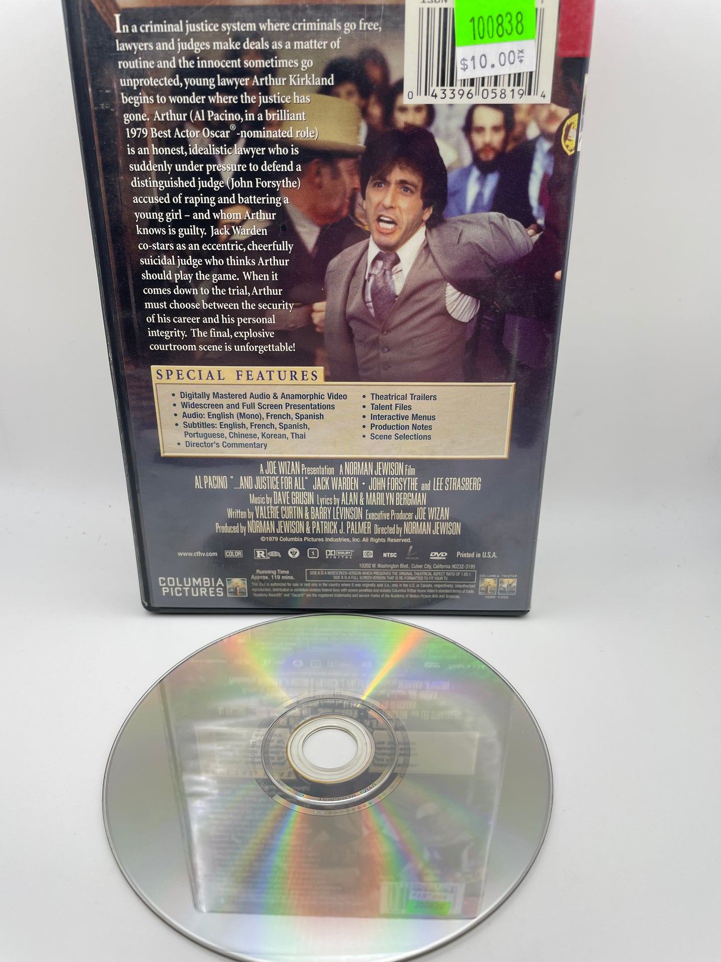 DVD - And Justice for All #100838
