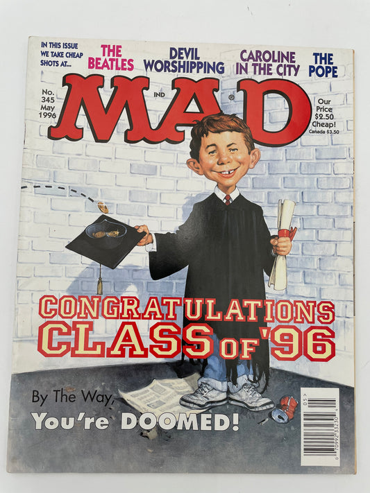 Mad Magazine - Congratulations Class of ‘96 #345 - May 1996 #101367
