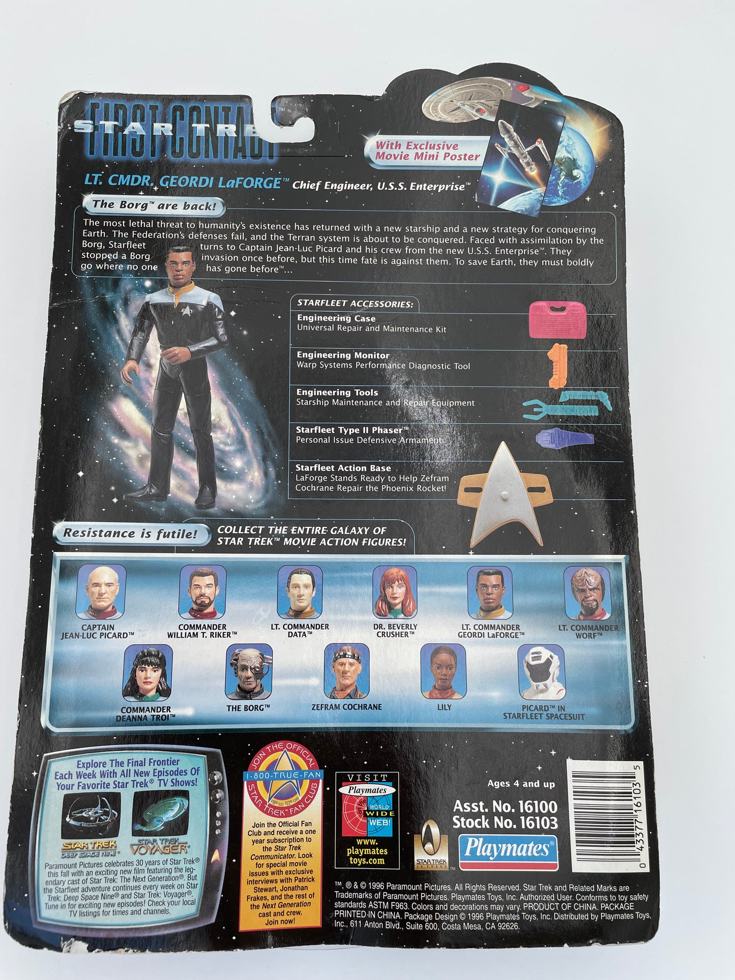Star Trek First Contact - Lt. Commander Geordi La Forge 1996 #100244