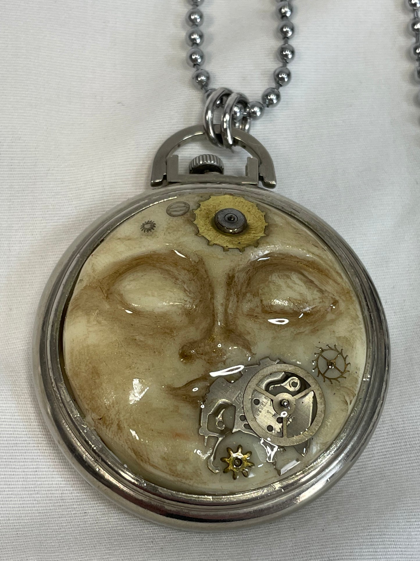 Steampunk Moon Necklace