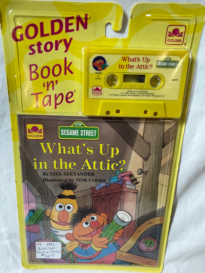 Golden Storybook Tape Set - Sesame Street “What’s Up in the Attic” 1992 #100083