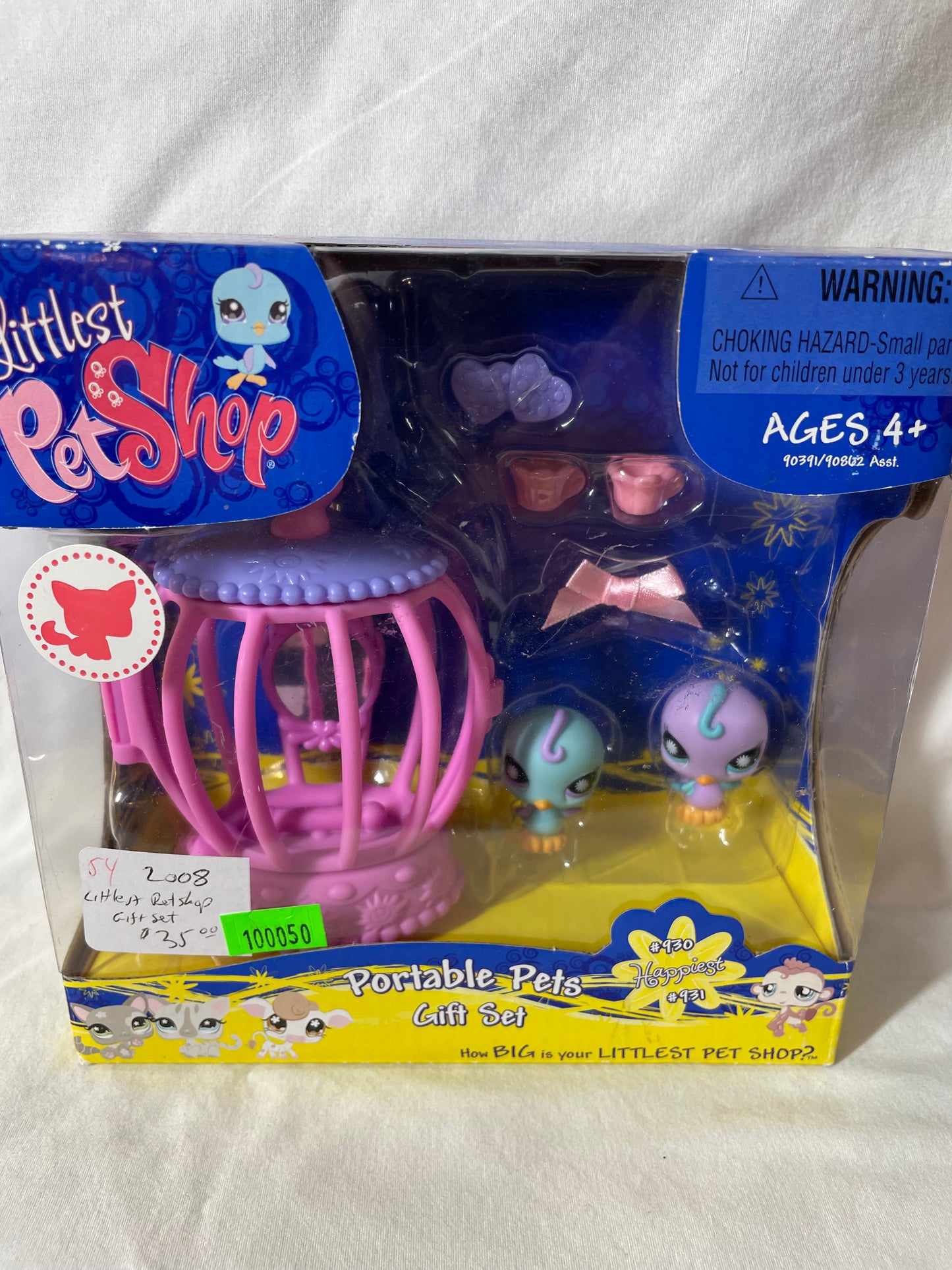 Littlest Pet Shop Portable Pets Gift Set 2008 #100050 – Bird n