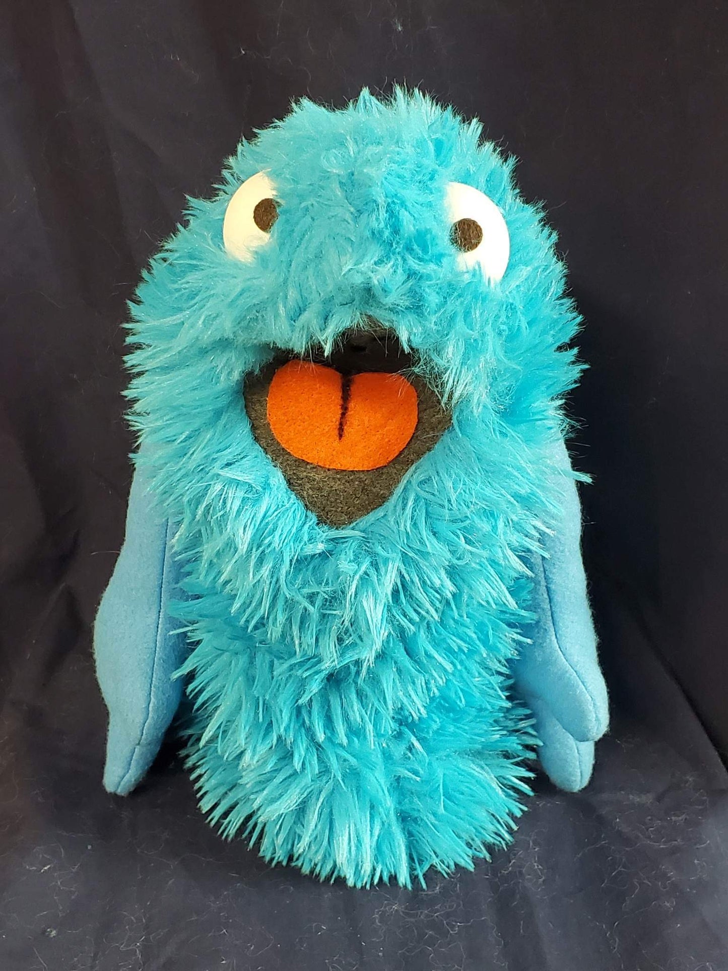 Furry Turquoise Puppet