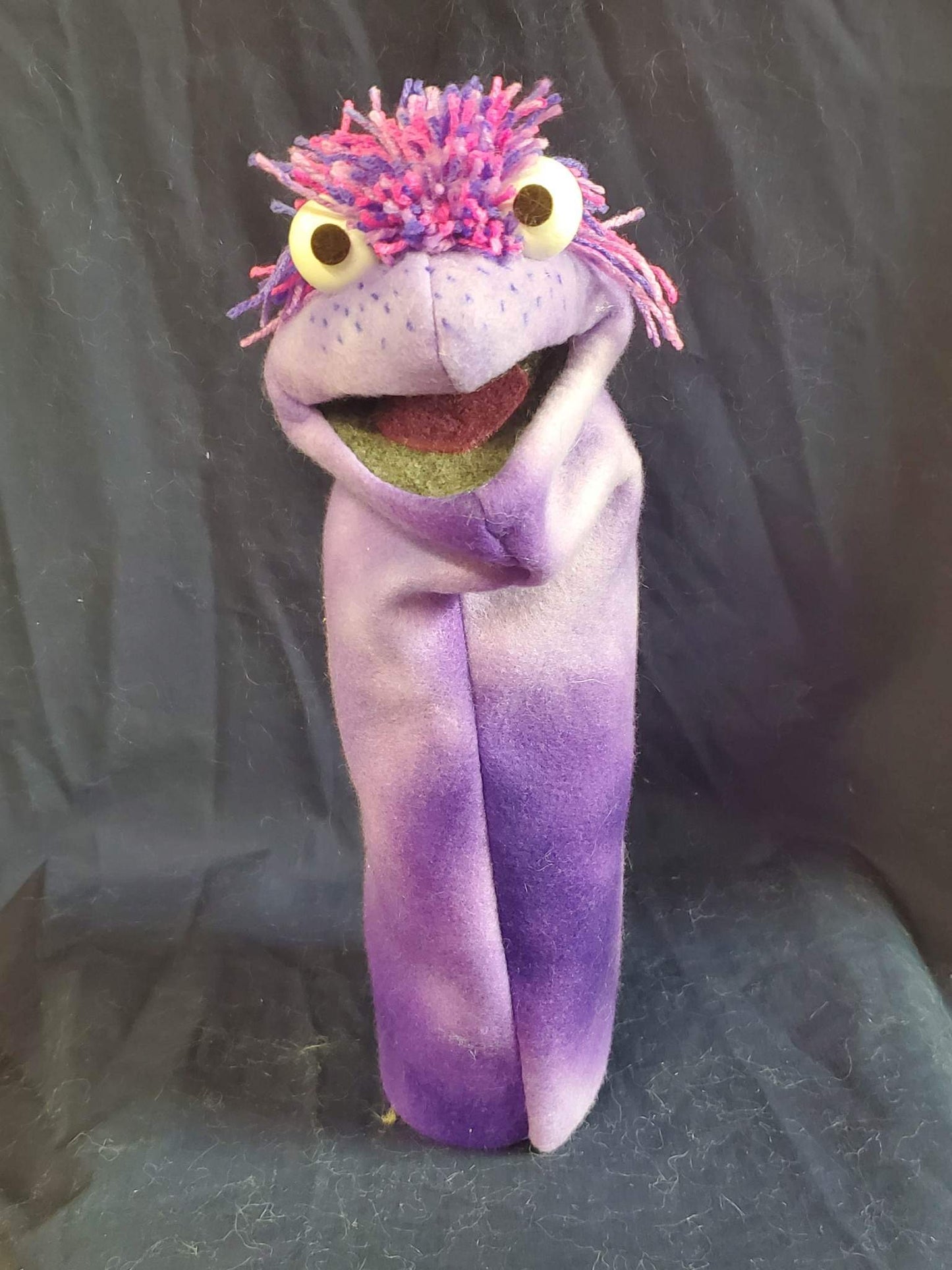 Purple Freckled Puppet