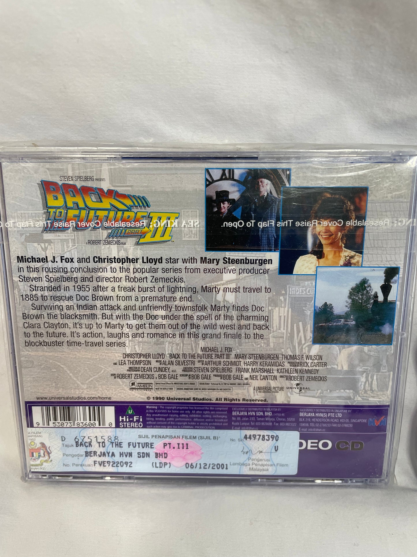 Back to the Future Trilogy VCD 2001 #100069