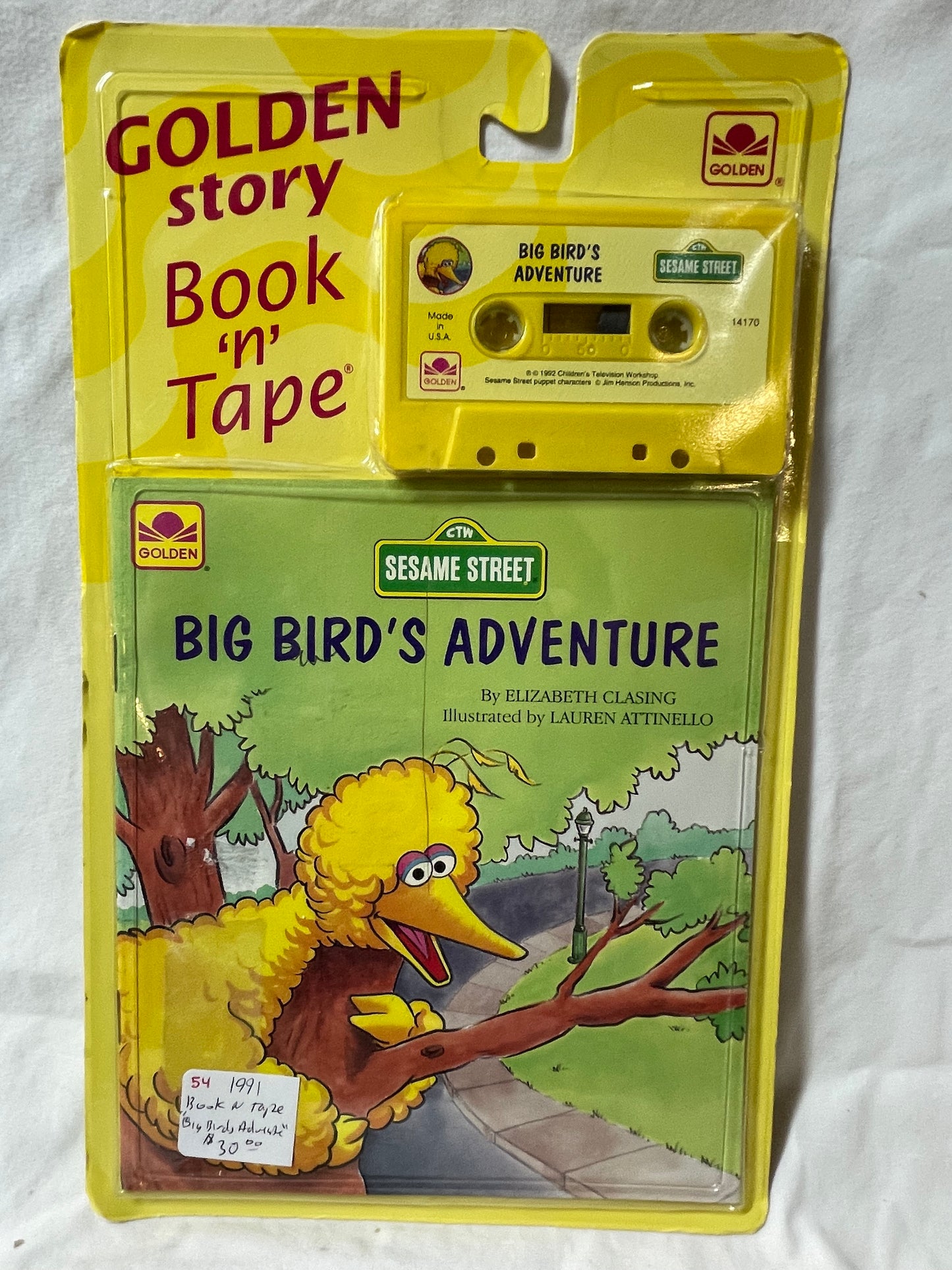 Golden Storybook Tape Set - Sesame Street “Big Bird Adventures” 1991 #100081