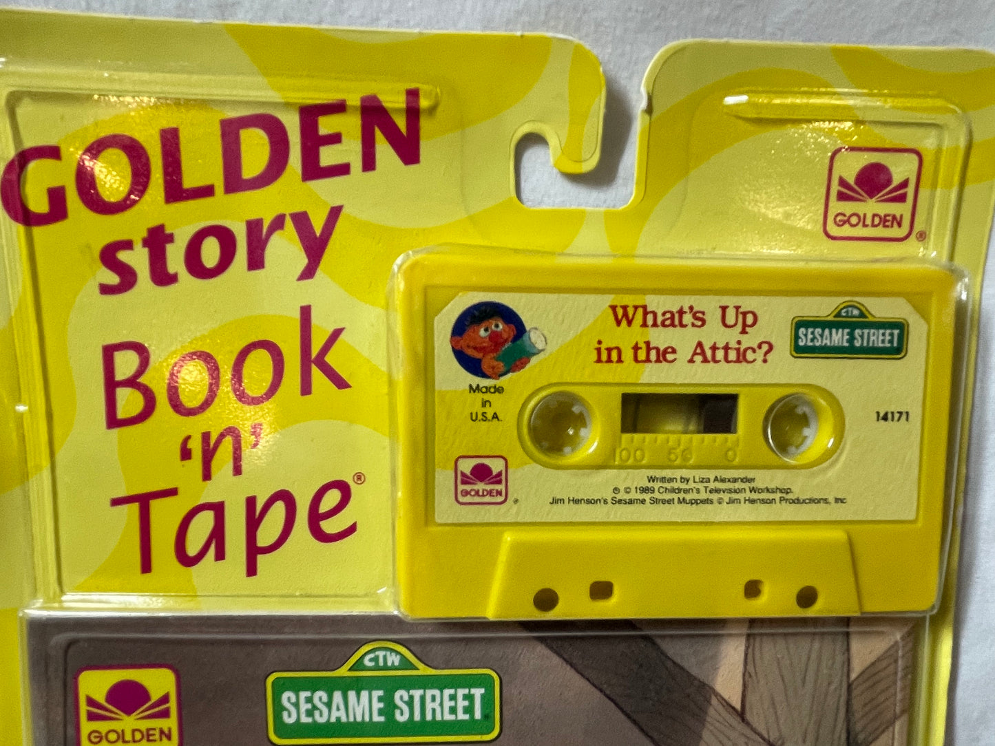 Golden Storybook Tape Set - Sesame Street “What’s Up in the Attic” 1992 #100083