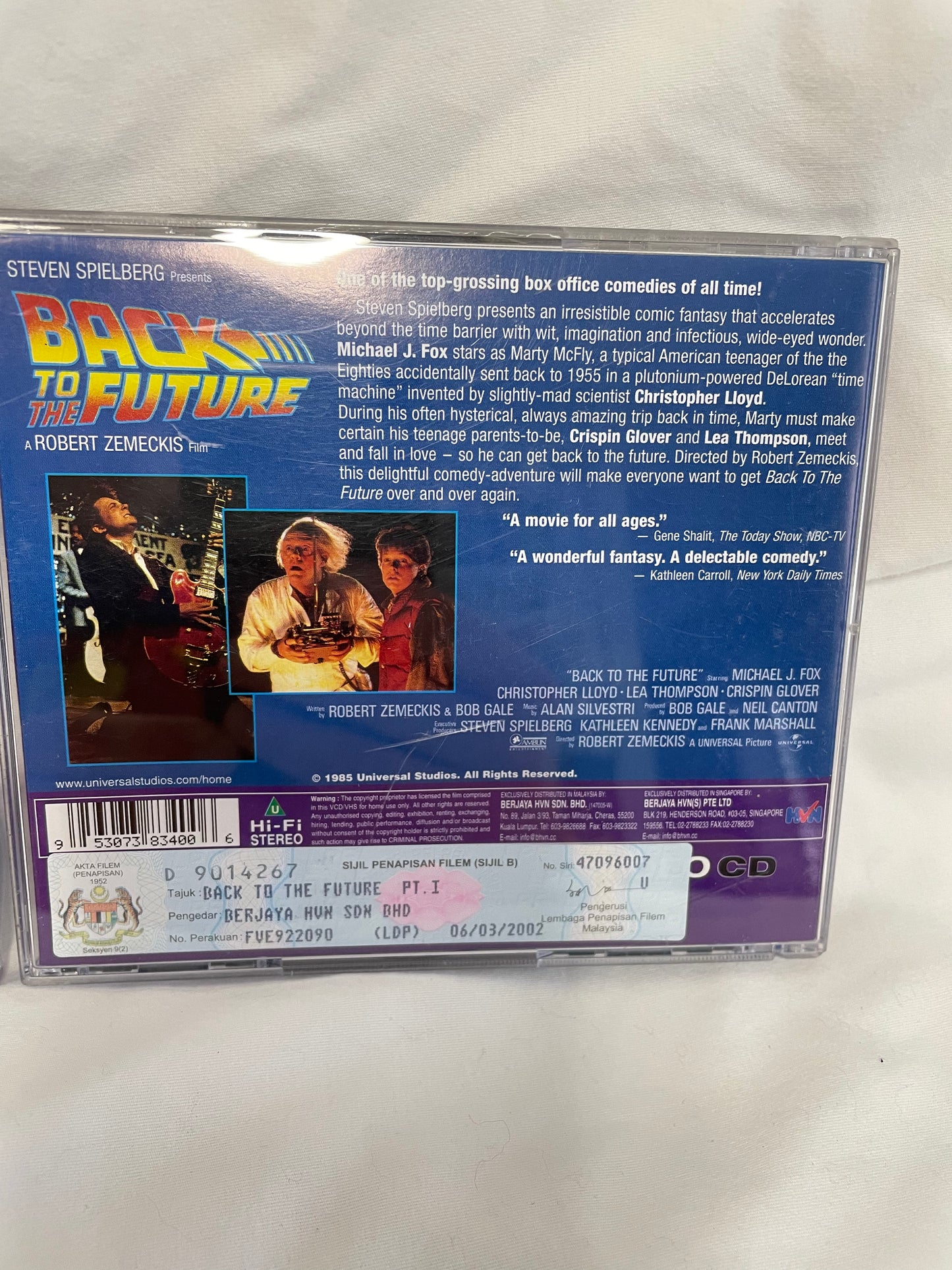 Back to the Future Trilogy VCD 2001 #100069